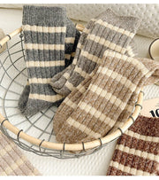 Women's Striped Wool Socks - Sidiou Group