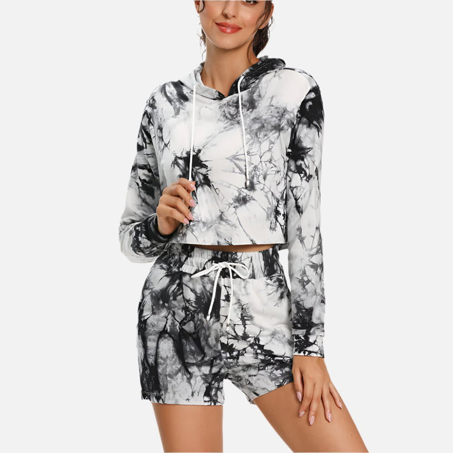 Women's Tie - Dyed Hoodie & Jogging Pants Set - Sidiou Group