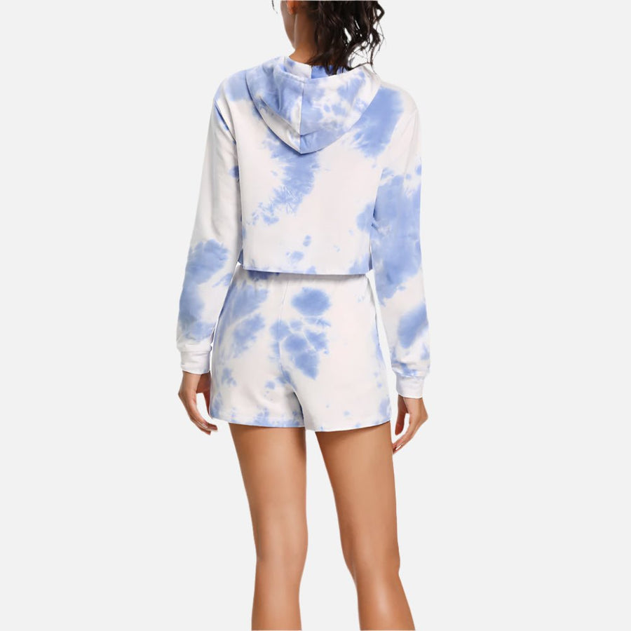 Women's Tie - Dyed Hoodie & Jogging Pants Set - Sidiou Group
