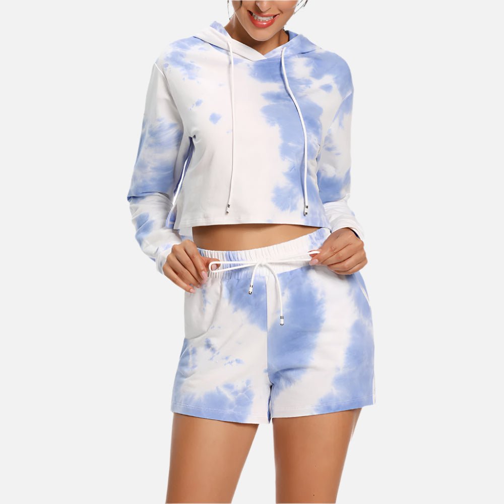 Women's Tie - Dyed Hoodie & Jogging Pants Set - Sidiou Group
