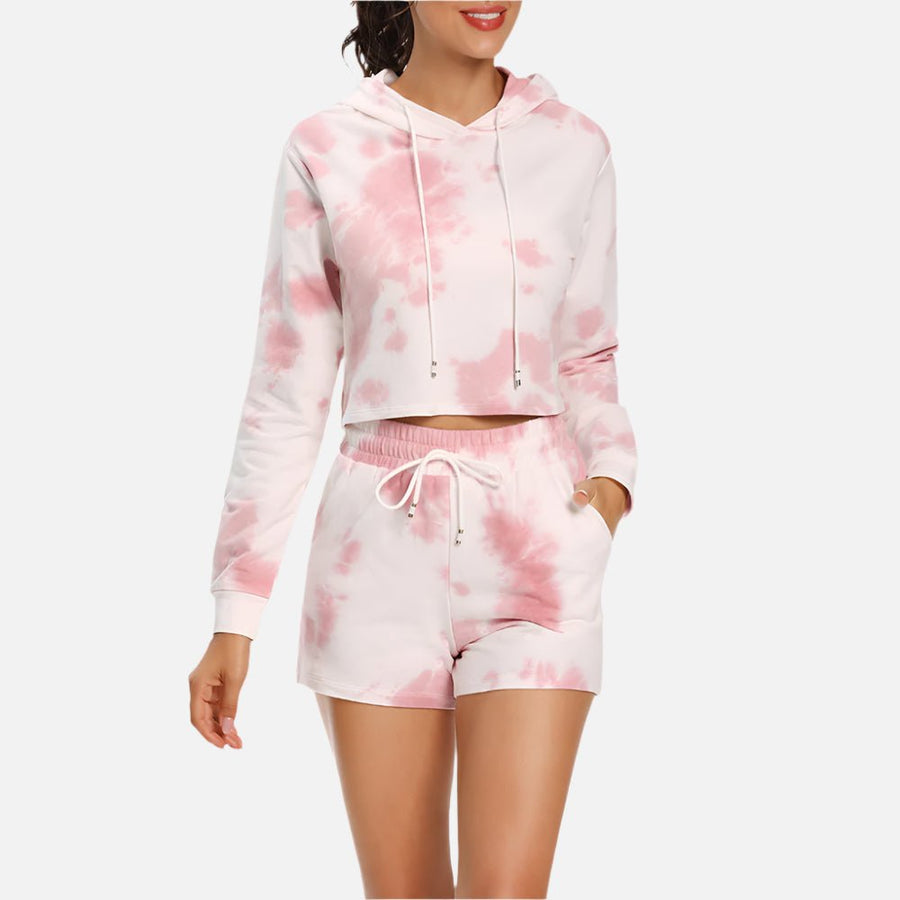 Women's Tie - Dyed Hoodie & Jogging Pants Set - Sidiou Group