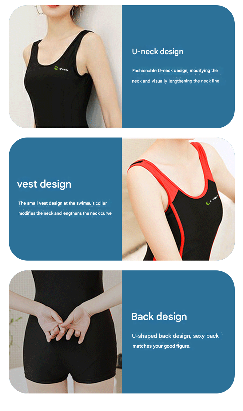 Women's U Neck Backless One Piece Swimsuit - Sidiou Group