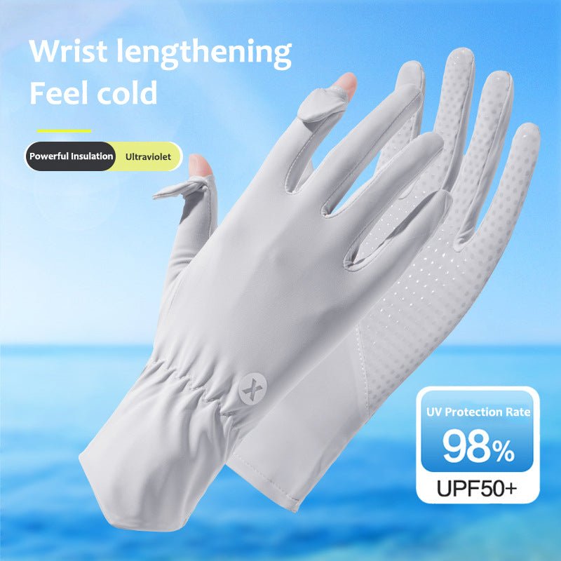 Women's UPF 50+ Breathable Sun Protection Gloves - Sidiou Group