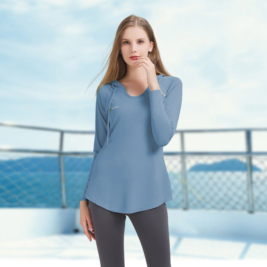 Women's UV Sun Protection Hooded Sweatshirt - Sidiou Group