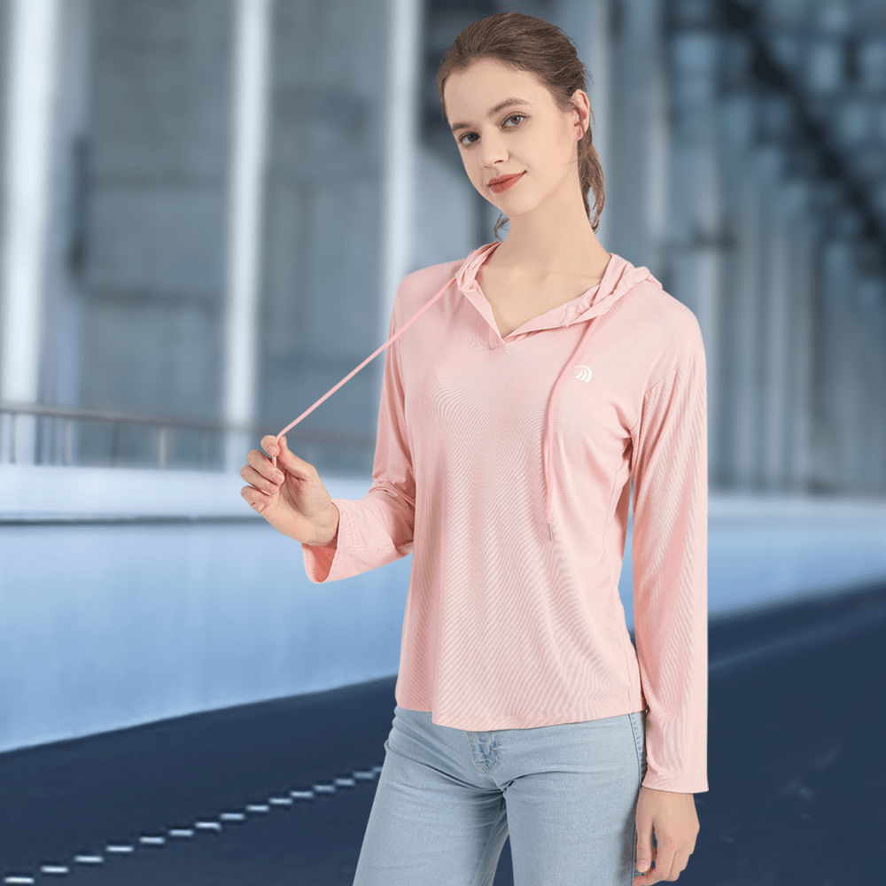 Women's V - Neck Hooded Casual Sweatshirt - Sidiou Group