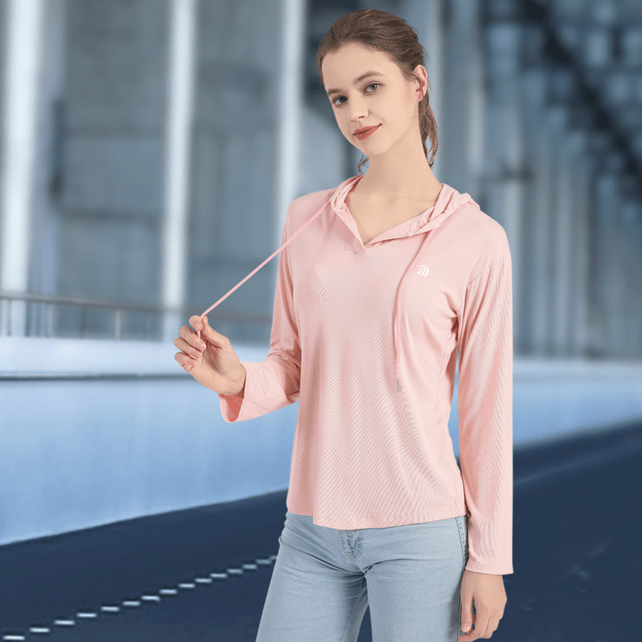 Women's V - Neck Hooded Casual Sweatshirt - Sidiou Group