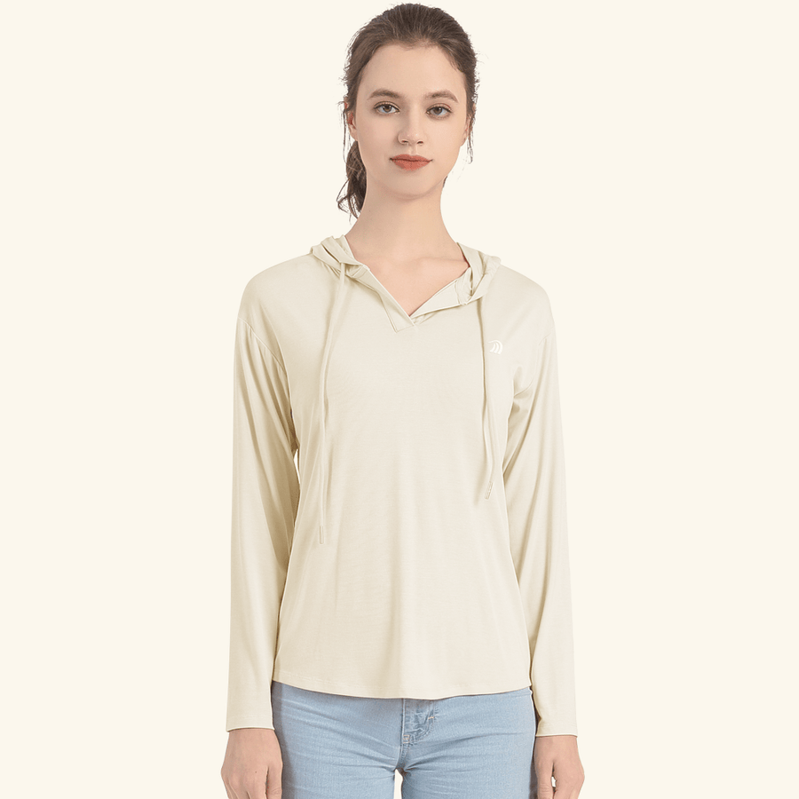 Women's V - Neck Hooded Casual Sweatshirt - Sidiou Group