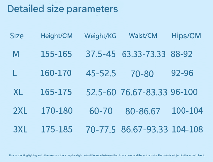 womens Diving Suit size guide