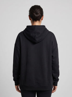 womens Full-Zip Heated Hoodie in Black Back