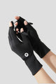 womens black sun protection gloves