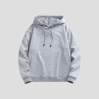 womens grey hooded pullstring sweatshirt