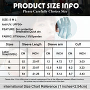 UPF50+ UV Cooling Ice Silk Arm Sleeves