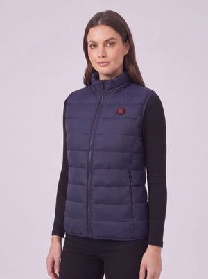 Women's Navy Blue Heated Gilet