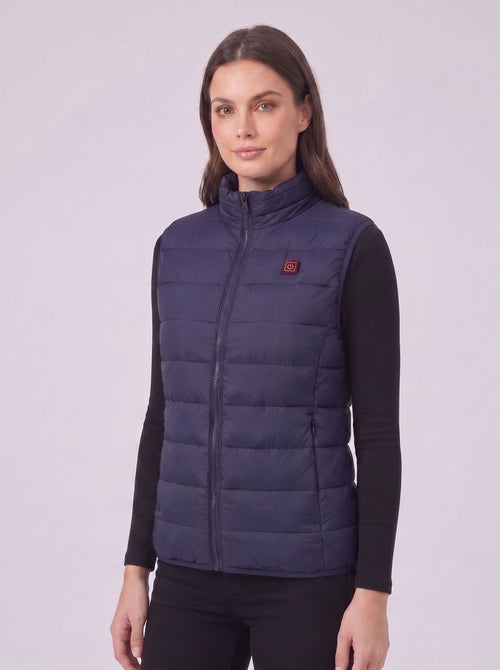 Women's Navy Blue Heated Gilet