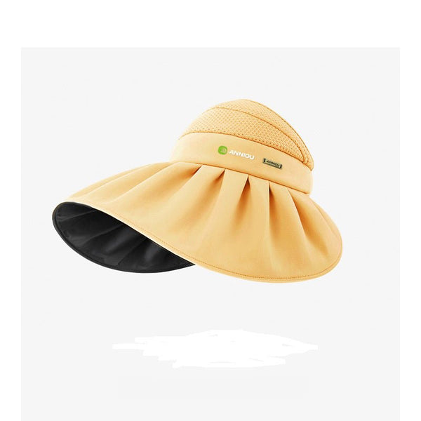 #yellow UPF50 Wide Brim Sun Visor Hats