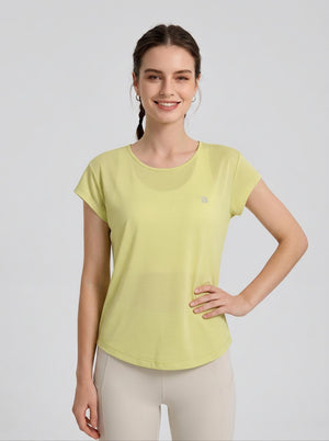 #yellow Women's Cooling Mesh T‑Shirt