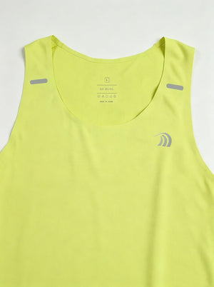 #yellow crew neck seamless vest